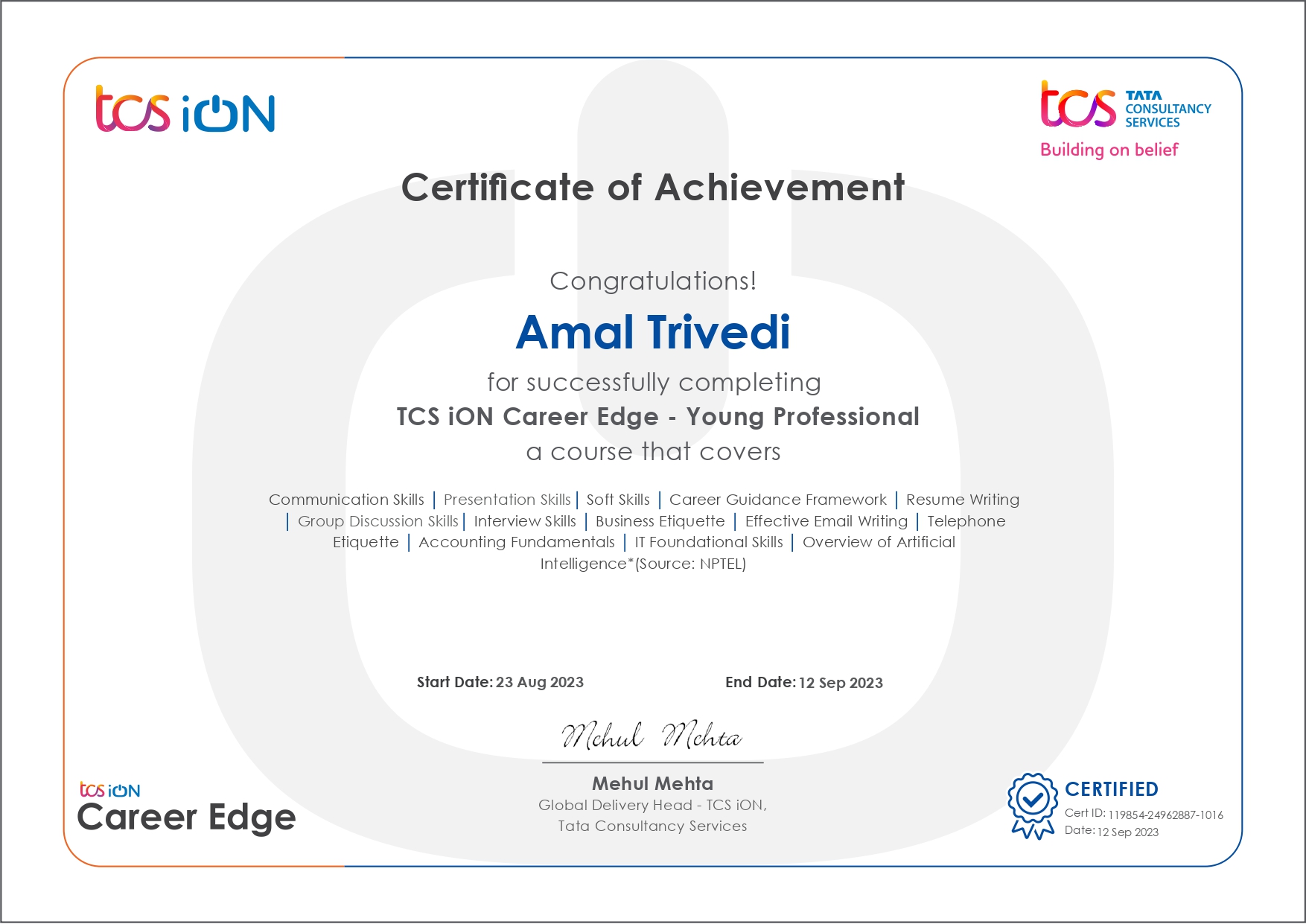 TCS iON